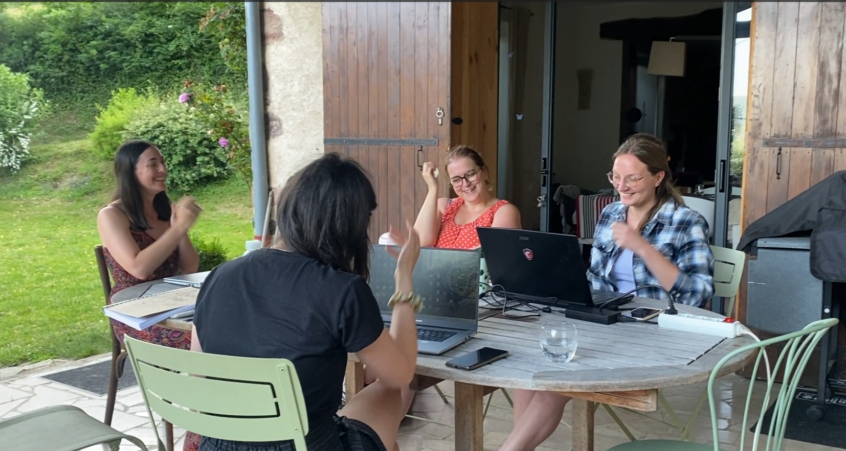 Moment d'atelier en groupe
